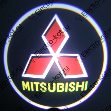 Дверная проекция логотипа Мицубиси