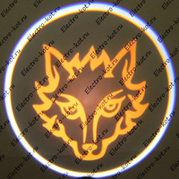 Проектор логотипа Fox (Лиса) Premium 32x19 mm 7W - 2 шт