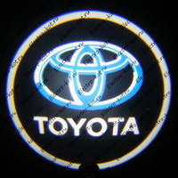 Проекция логотипа Toyota (Тойота) голубой Premium 32x19 mm 7W - 2 шт