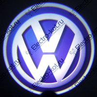 Проектор логотипа Volkswagen 3D (Фольксваген) Premium 32x19 mm 7W - 2 шт