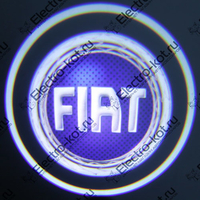 Проектор логотипа Fiat (Фиат синий) Premium 32x19 mm 7W - 2 шт