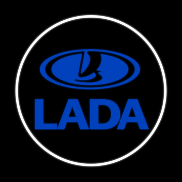 Дверная проекция логотипа лада lada