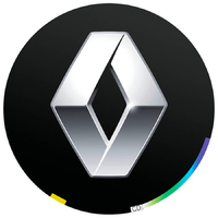 Пленки для проекции логотипа Renault в двери 10 мм - комплект 2 шт