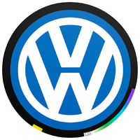 Пленки для проекции логотипа Volkswagen тип 2 в двери 10 мм - комплект 2 шт