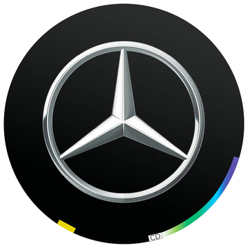 Пленки для проекции логотипа Mercedes-Benz в двери 10 мм - комплект 2 шт