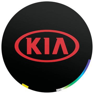 Пленки для проекции логотипа Kia тип 2 в двери 10 мм - комплект 2 шт