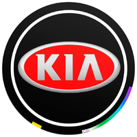 Пленки для проекции логотипа Kia тип 3 в двери 10 мм - комплект 2 шт