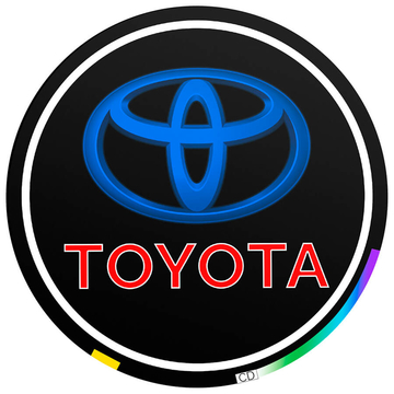 Пленки для проекции логотипа Toyota в двери 10 мм - комплект 2 шт