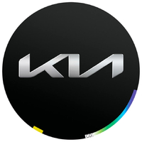Пленки для проекции логотипа Kia в двери 10 мм - комплект 2 шт