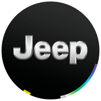 Пленки для проекции логотипа Jeep в двери 10 мм - комплект 2 шт