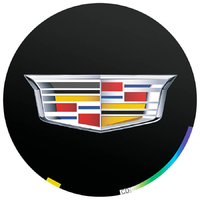 Пленки для проекции логотипа Cadillac в двери 10 мм - комплект 2 шт