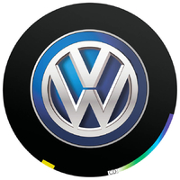 Пленки для проекции логотипа Volkswagen в двери 10 мм - комплект 2 шт