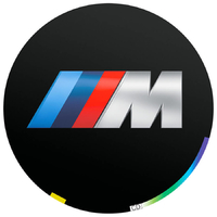 Пленки для проекции логотипа Motorsport в двери 10 мм - комплект 2 шт