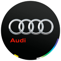 Пленки для проекции логотипа Audi в двери 10 мм - комплект 2 шт