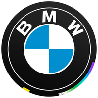 Пленки для проекции логотипа BMW в двери 10 мм - комплект 2 шт