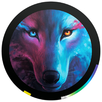 Пленки для проекции логотипа Волк в двери 10 мм - комплект 2 шт