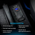 Разъем USB в авто врезной с вольтметром ElectroKot - розетка USB QC3.0 + Type-C PD быстрая зарядка с кнопкой синяя подсветка