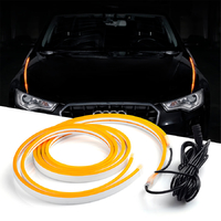 Светодиодная подсветка - LED лента под капот авто желтая 120 см 2 шт