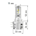 Светодиодные лед лампы для авто ElectroKot Atomic PRO H15 5000K 2 шт