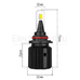 Светодиодные лампы двухцветные Razor II 12 CSP белый 5000K/желтый HB3 2 шт