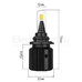 Светодиодные лампы двухцветные Razor II 12 CSP белый 5000K/желтый HB4 2 шт