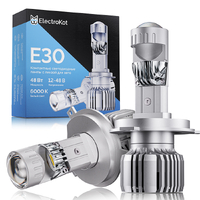Светодиодные лампы-линзы для авто ElectroKot E30 H4 6000K 2 шт