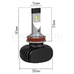 Светодиодные лампы для фар H16 (JP) LED CSP N2 5000K комплект - 2 шт