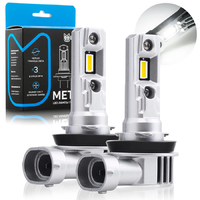 Светодиодные LED лампы для авто компактные ElectroKot METEOR H11 H8 H9 H16 комплект 2 шт