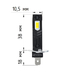 Светодиодные лампы для авто ElectroKot MiniMax H1 белый свет 5000K 2 шт