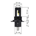 Светодиодные лампы для авто ElectroKot MiniMax H4 белый свет 5000K 2 шт