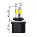 Светодиодная лампа для габаритов авто ElectroKot Impact H27 880 2 шт