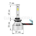 Светодиодные лампы для авто ElectroKot F7 55W цоколь H27 2 шт