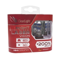 Галогеновые лампы ClearLight Night Laser Vision +200% HB4