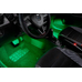Светодиодная подсветка салона и зоны ног автомобиля 4 модуля 36 LED зеленая
