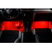 Светодиодная подсветка салона и зоны ног автомобиля 4 модуля 36 LED красная