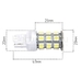 Светодиодная лампа CORN LED 27 SMD5050 7440 - W21W - T20 1 шт
