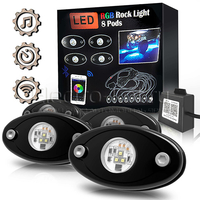 RGB Bluetooth подсветка днища для внедорожника Rock Light комплект - 8 модулей