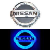 4D логотип Nissan (Nissan) 105х90 мм синий