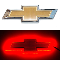 4D логотип Chevrolet (Шевроле) 170х55 мм красный