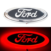 4D логотип Ford (Форд) 145 х 55мм красный