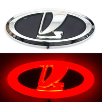 4D логотип Lada (Лада) 125х55 мм красный