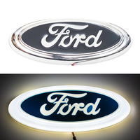4D логотип Ford (Форд) 145 х 55мм белый