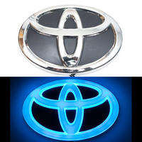 4D логотип Toyota (Тойота) 120х80 мм синий