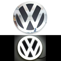 4D логотип Volkswagen (Фольксваген) 110 мм белый