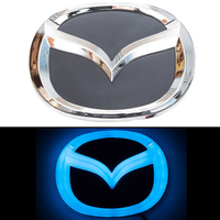 4D логотип Mazda (Мазда) 125х100 мм синий