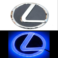 4D логотип Lexus (Лексус) 105х75 мм синий