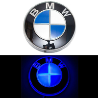 4D логотип BMW (БМВ) 82 мм синий