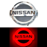4D логотип Nissan (Nissan) 105х90 мм красный