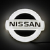 4D логотип Nissan (Nissan) 105х90 мм белый