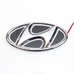 5D логотип Hyundai (Хендай) белый 130х65mm